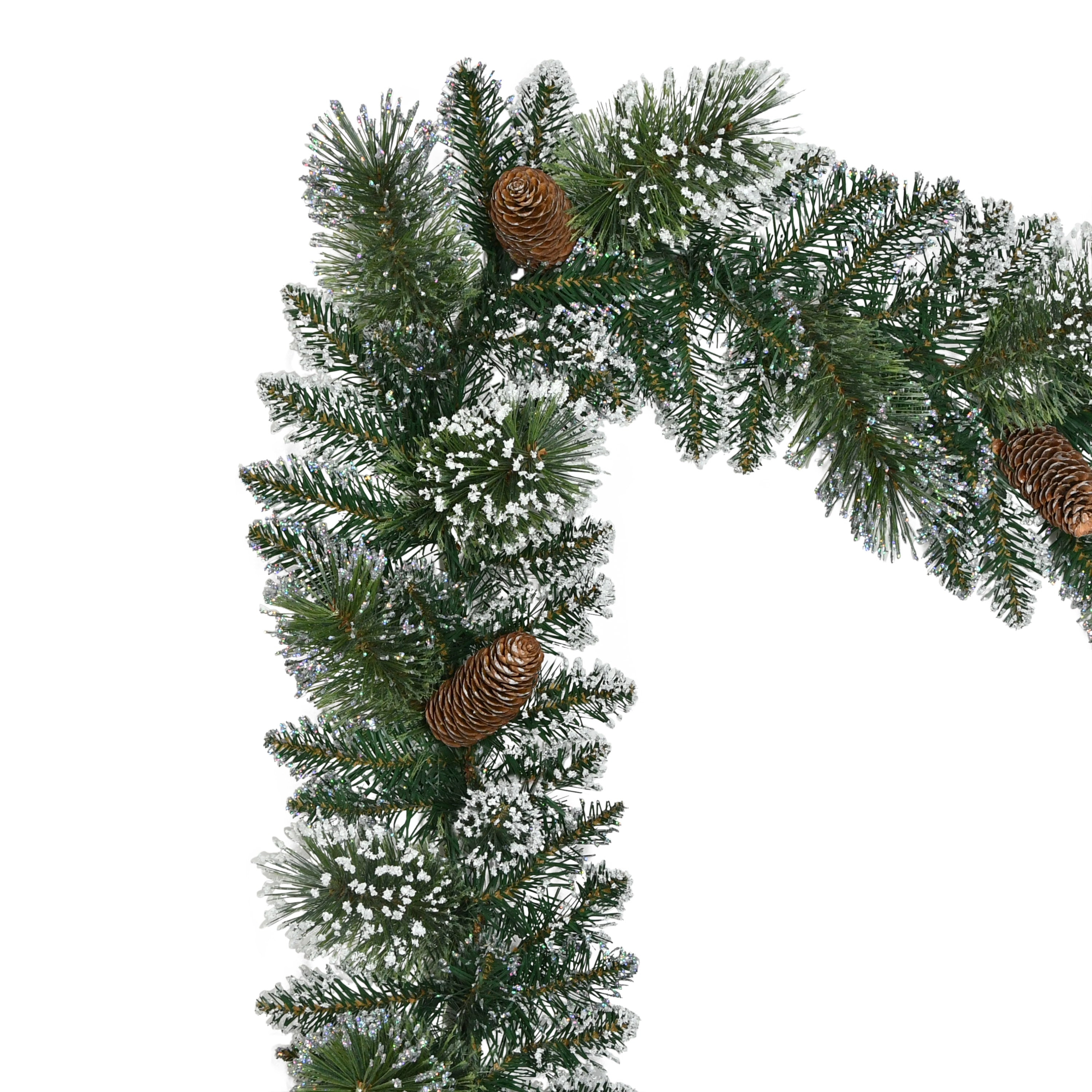 9ft. x 10in. Snowy Garland